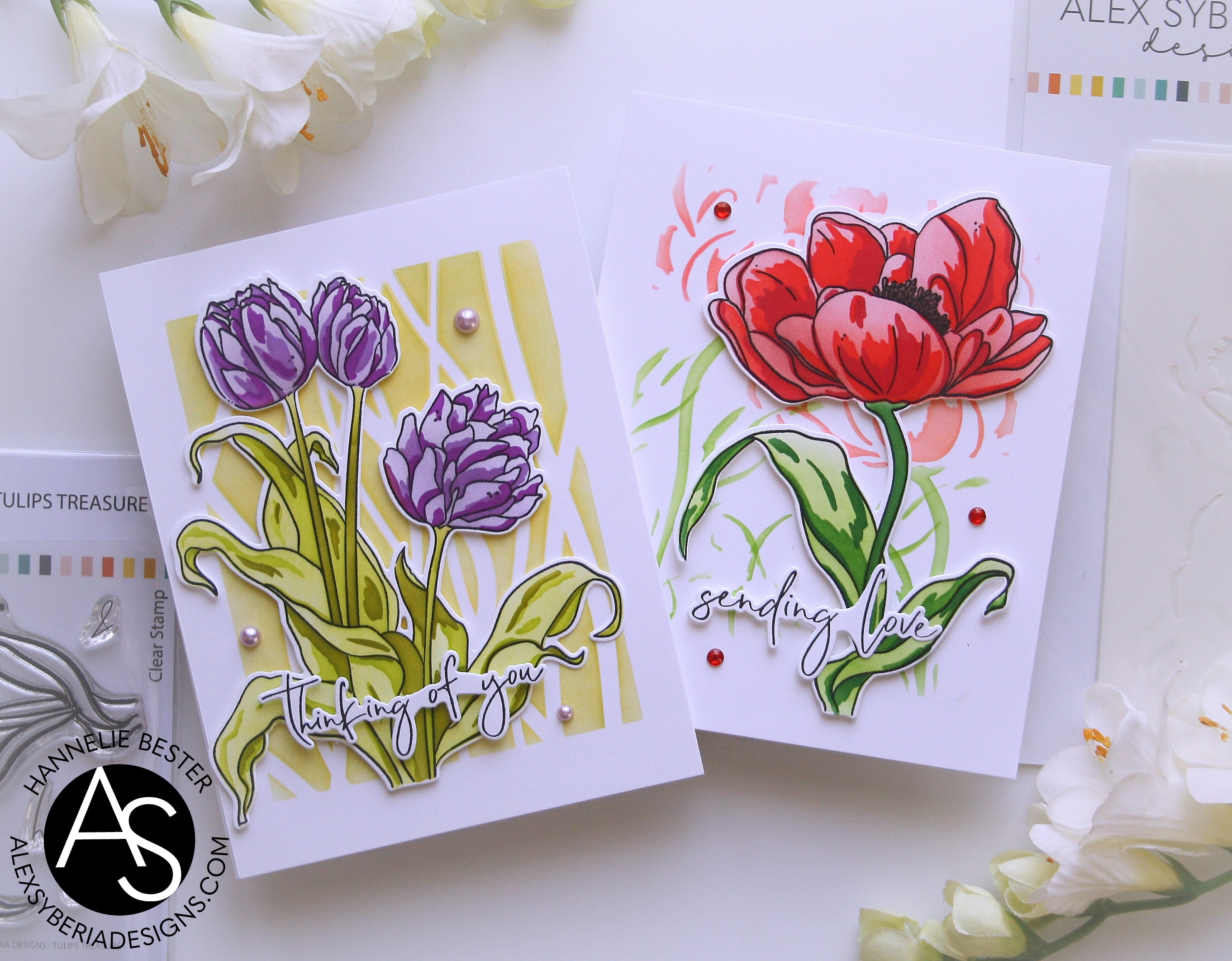 Alex Syberia - Layering Stencil Set - Tulip Treasure