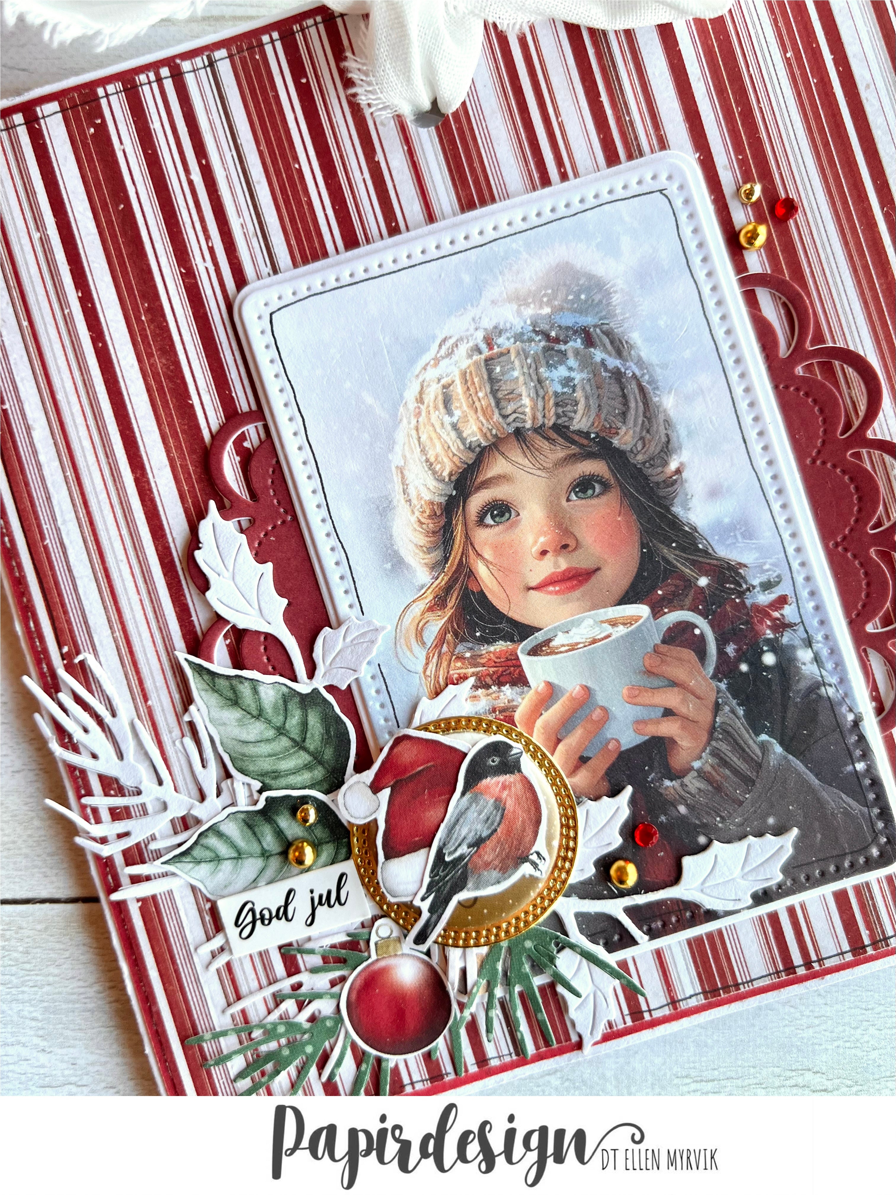 Papirdesign - Motivark - Snølek