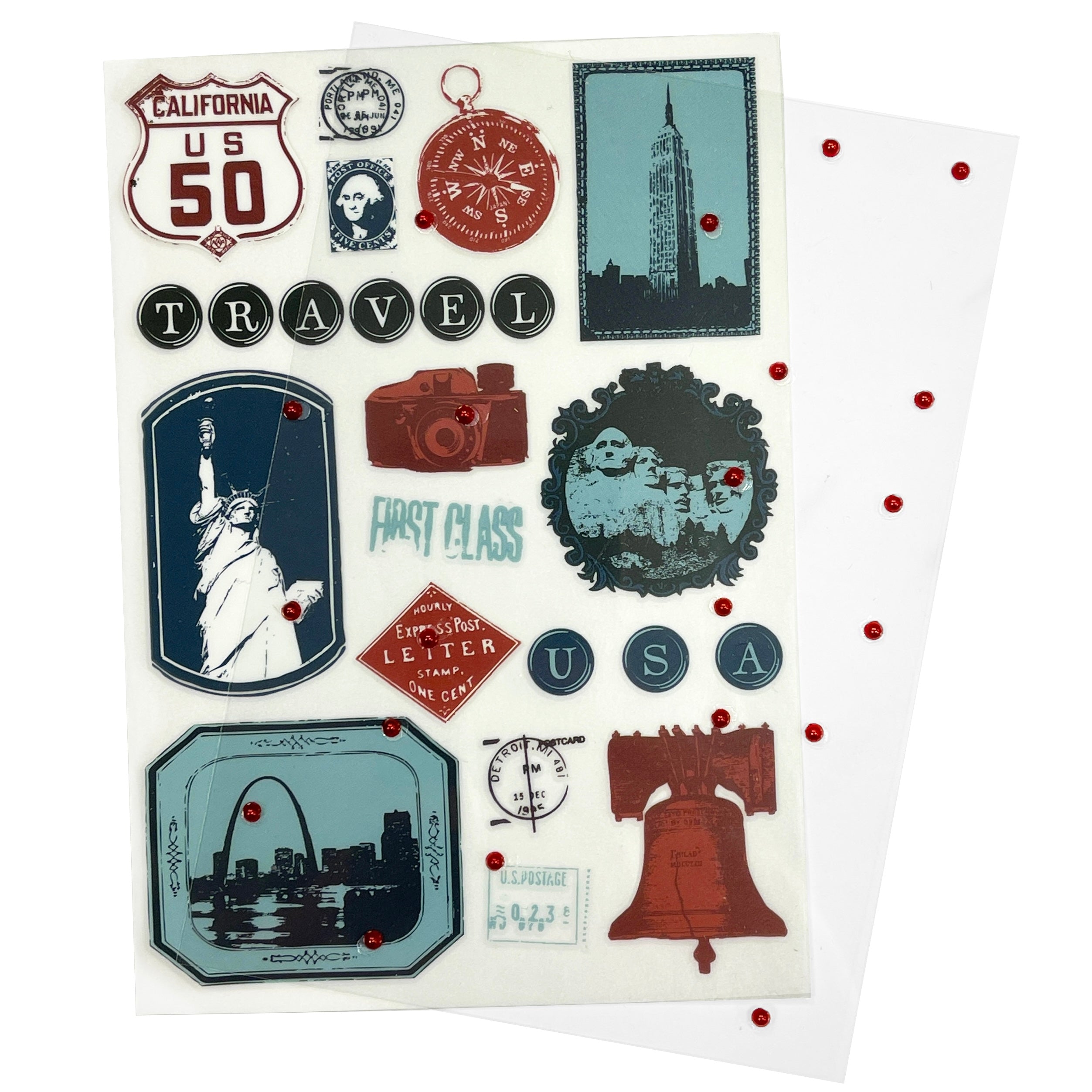 TPC Studio. Heartfelt Travel - Rub-Ons