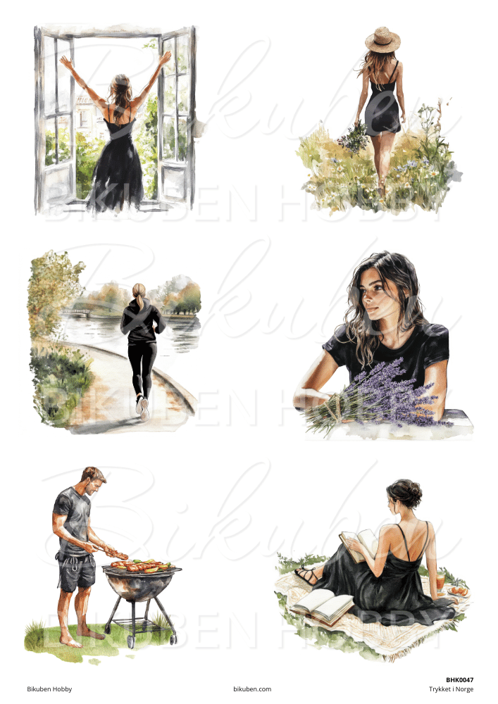 Bikuben Hobby - Klippeark - Harmoni Bundle - 10 ark