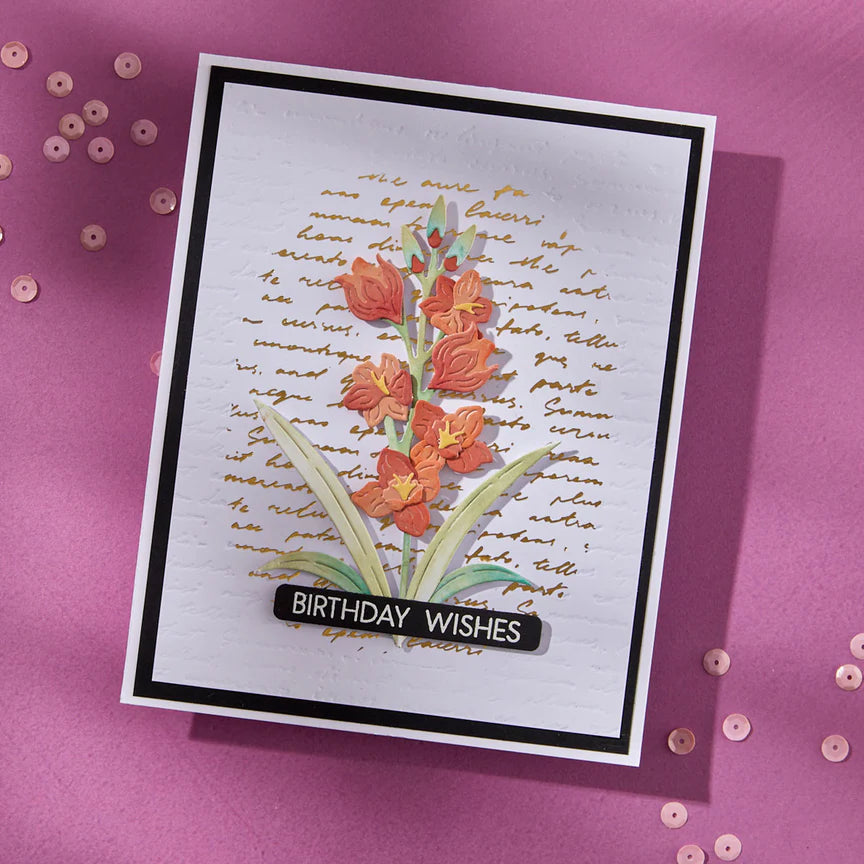 Spelbinders - BetterPress plate - Script Text