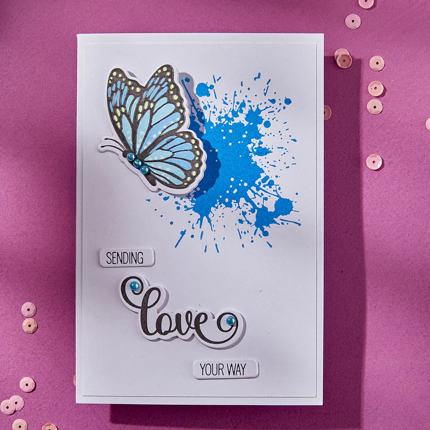 Spelbinders - BetterPress plate - Splatters