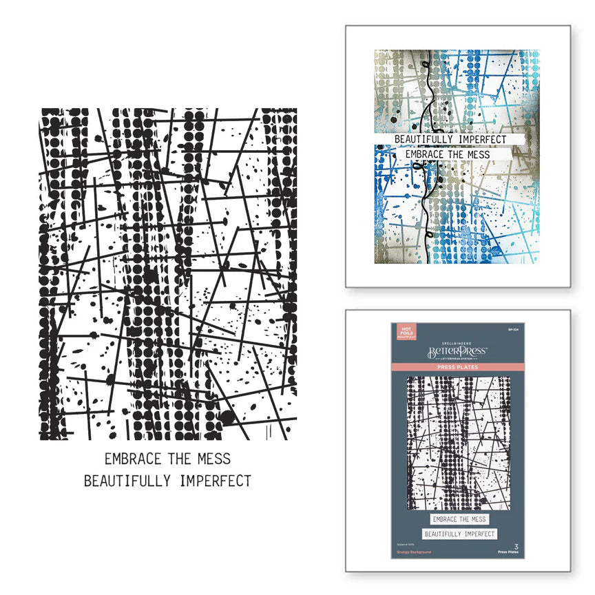 Spelbinders - BetterPress plates - Grungy Background