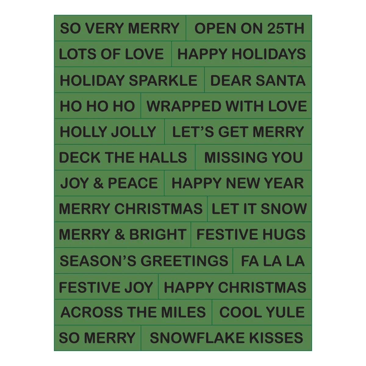 Spellbinders - Press & Foil Plate + Die set - Snowflake Kisses Sentiments by Lisa Horton