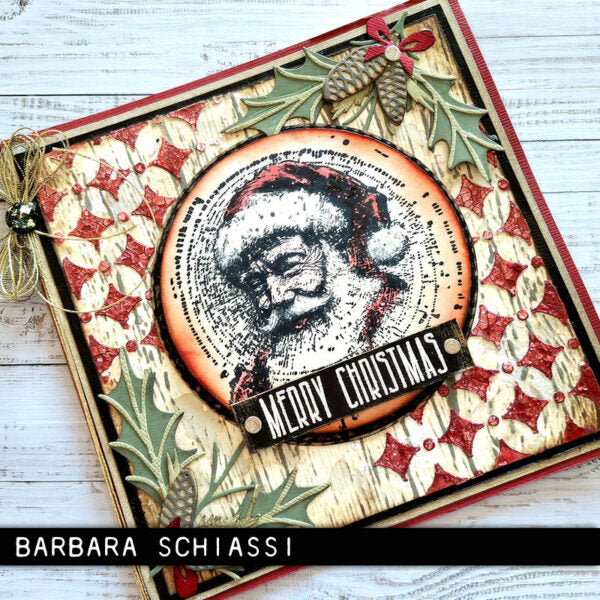 Stampers Anonymous - Tim Holtz Collection - Cling Stamps - Festive Schematic