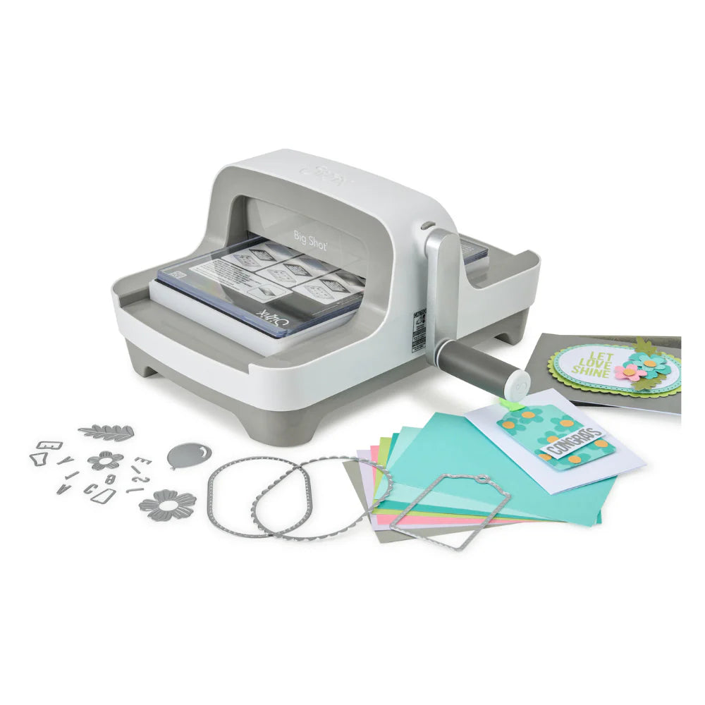 Sizzix - Big Shot Machine - Grey and White - New Edition Starter Kit