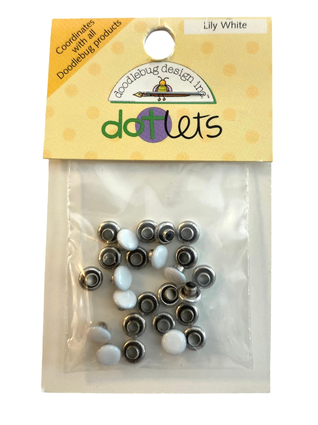 Doodlebug - Lily White - dotlets