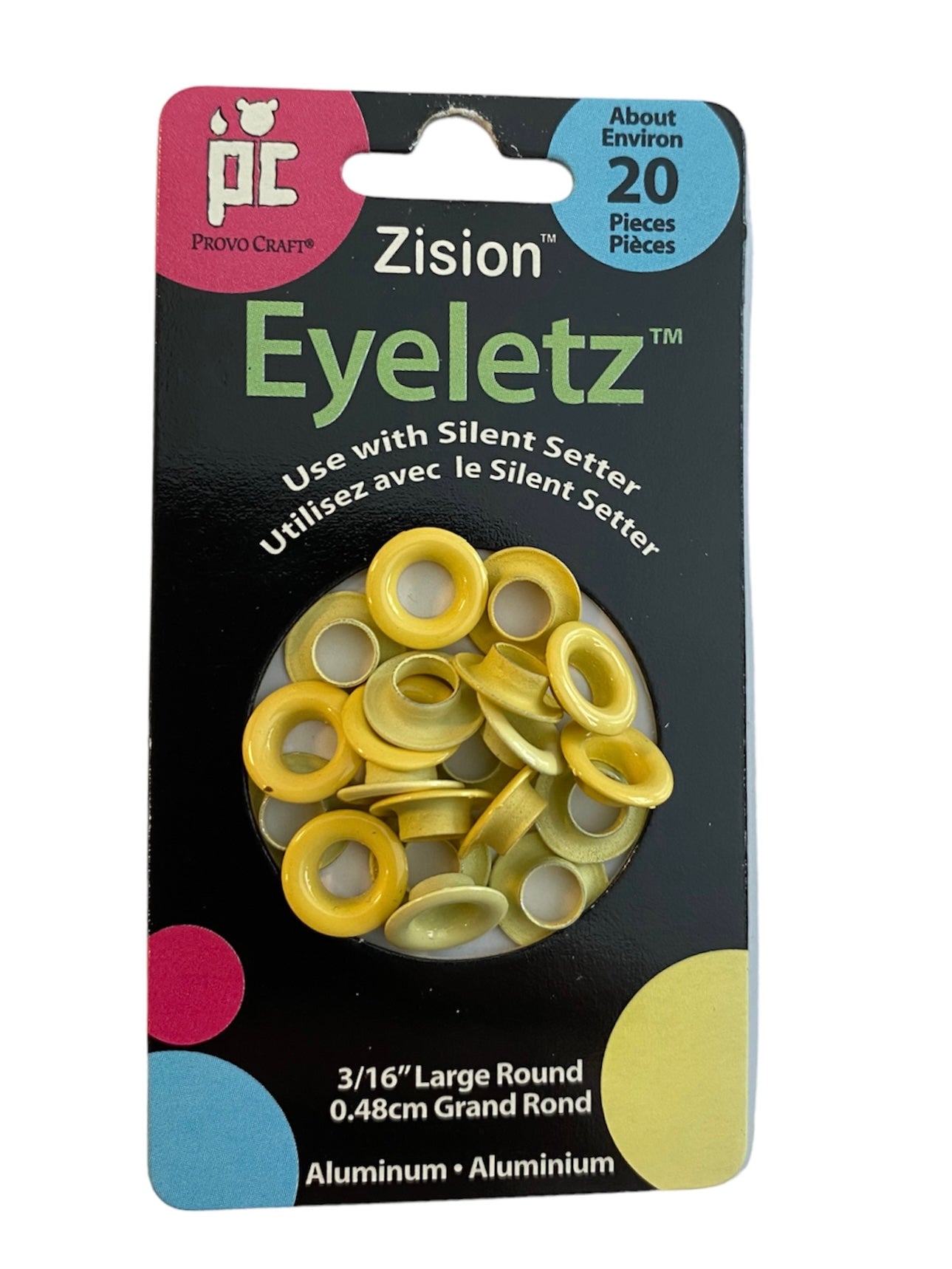 Provocraft - Eyelets - 3/16" - Sunny Yellow