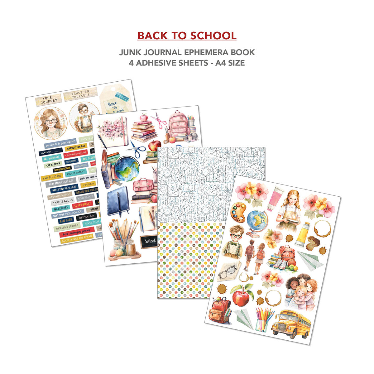 Ciao Bella - Junk Journal & Ephemera Book - Back to school