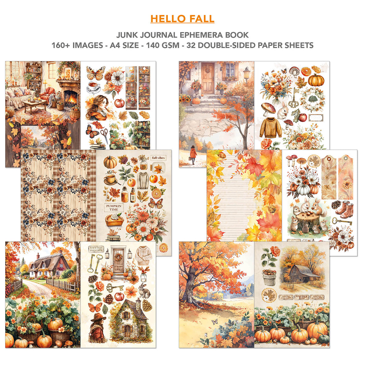 Ciao Bella - Junk Journal & Ephemera Book - Hello Fall