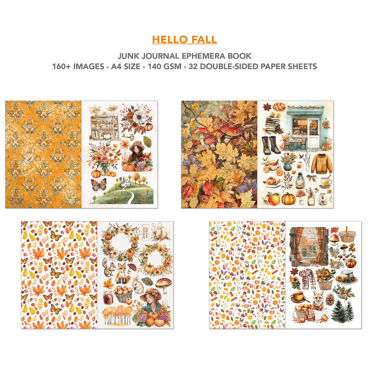 Ciao Bella - Junk Journal & Ephemera Book - Hello Fall