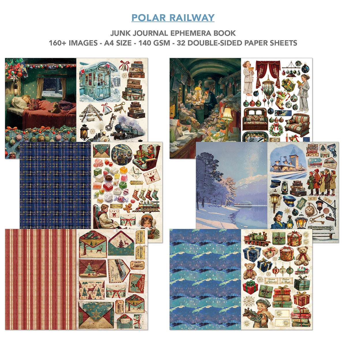 Ciao Bella - Junk Journal & Ephemera Book - Polar Railway
