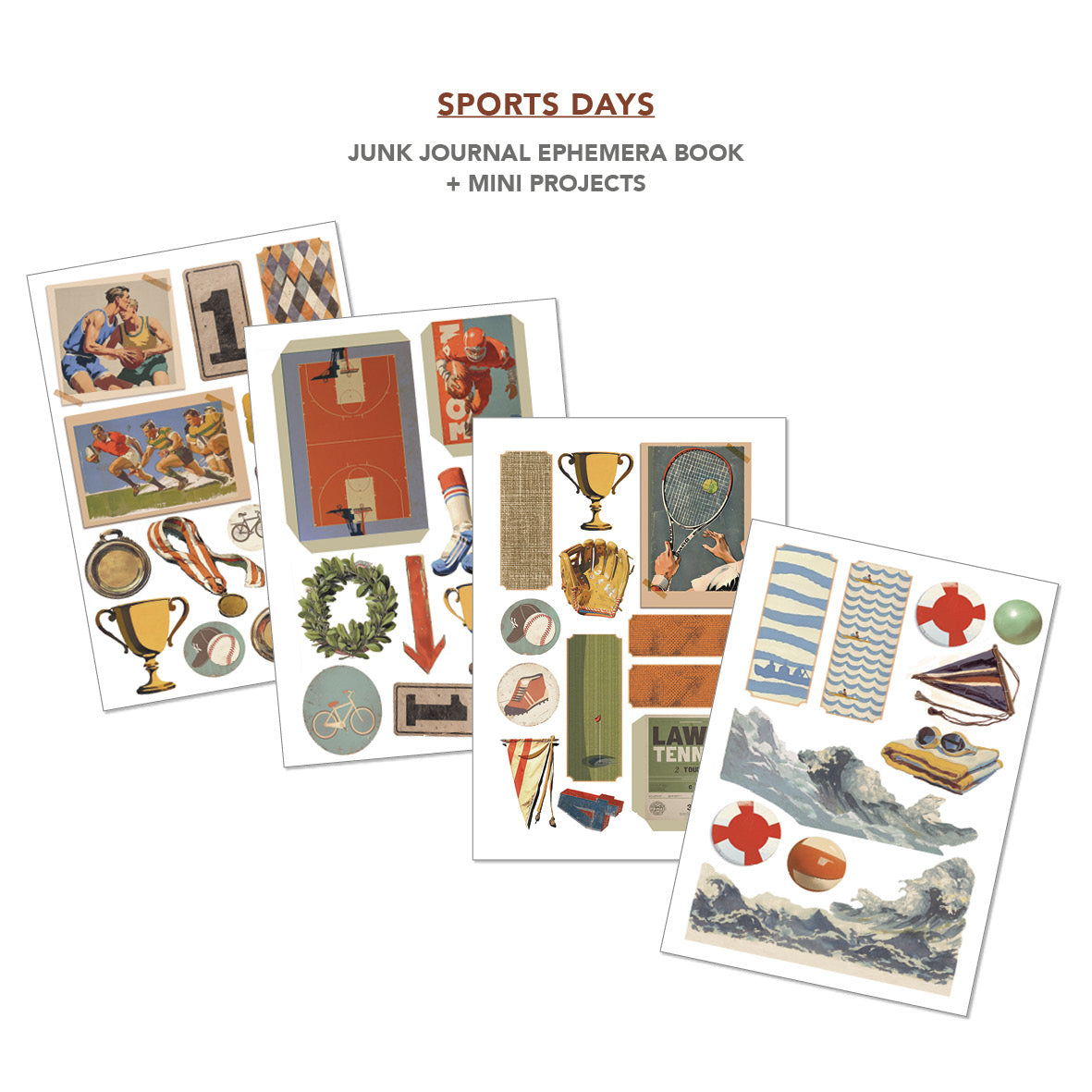 Ciao Bella - Junk Journal & Ephemera Book - Sports Days