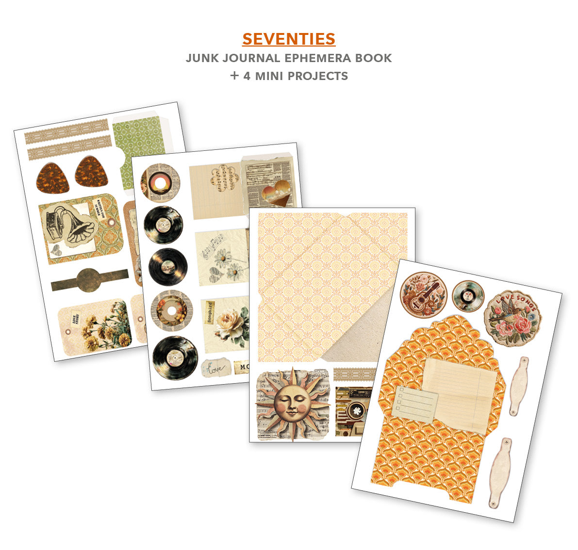 Ciao Bella - Junk Journal & Ephemera Book - Seventies