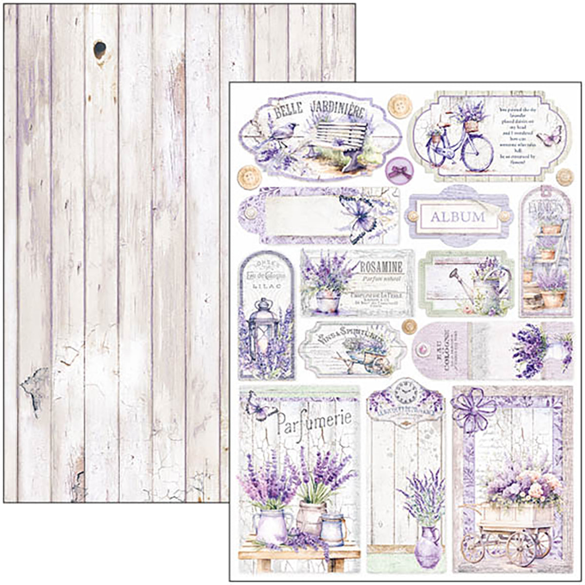 Ciao Bella - Morning in provence - Paper Pack   (9 ark) A4