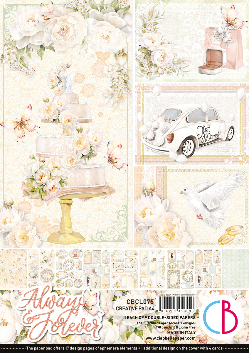 Ciao Bella - Always & Forever - Paper Pack   (9 ark) A4