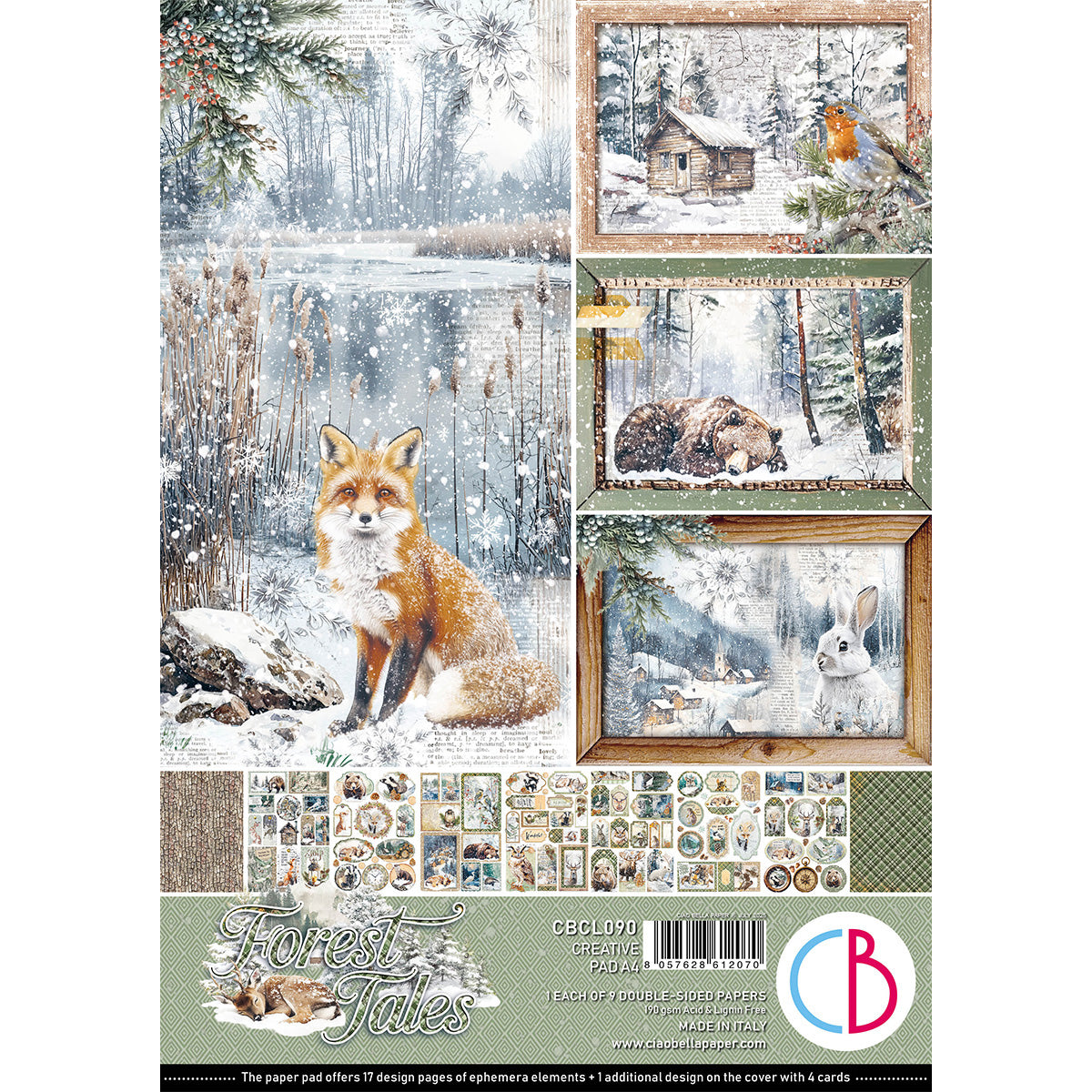 Ciao Bella - Forest Tales - Paper Pack   (9 ark) A4