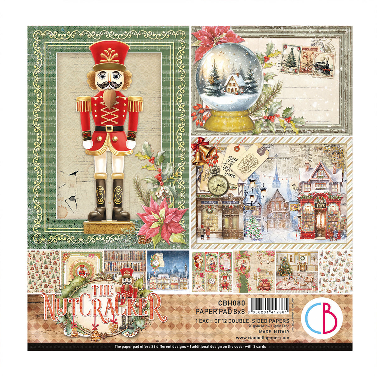 Ciao Bella - The Nutcracker - Paper Pad - 8 x 8"