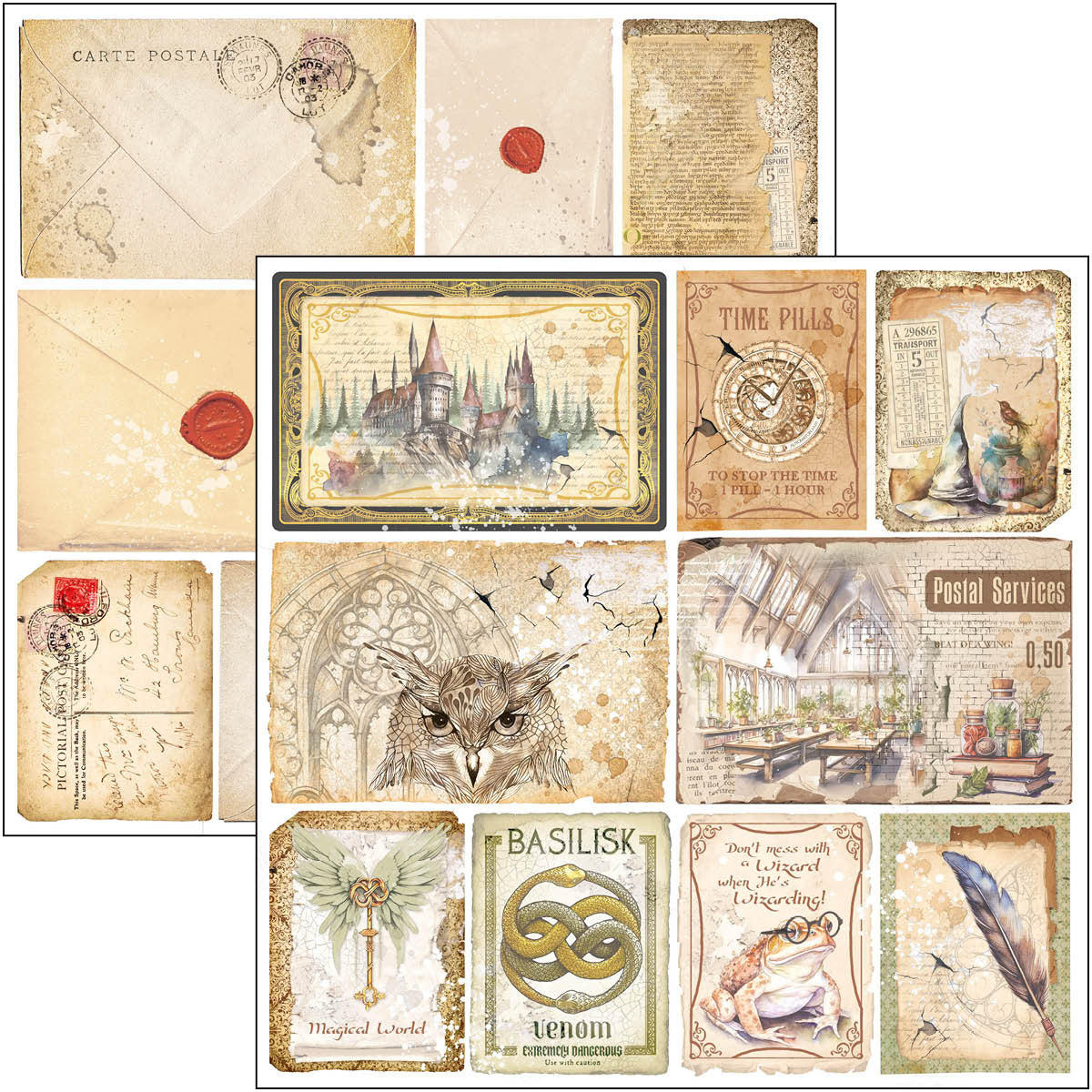 Ciao Bella - Wizard Academy - Paper Pack (12 ark) 12 x 12"