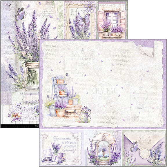 Ciao Bella - Morning in Provence - Paper Pack  (12 ark)  12 x 12"