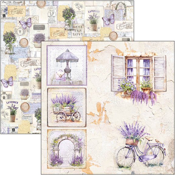 Ciao Bella - Morning in Provence - Paper Pack (12 ark) 12 x 12"