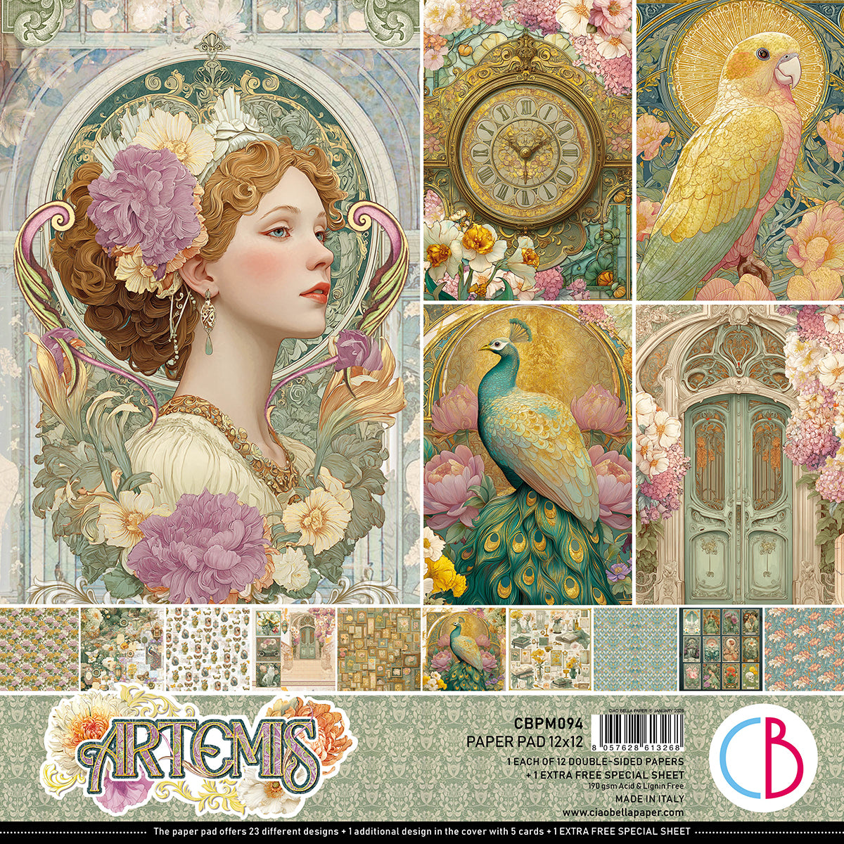 Ciao Bella - Artemis - Paper Pack (12 ark) 12 x 12"