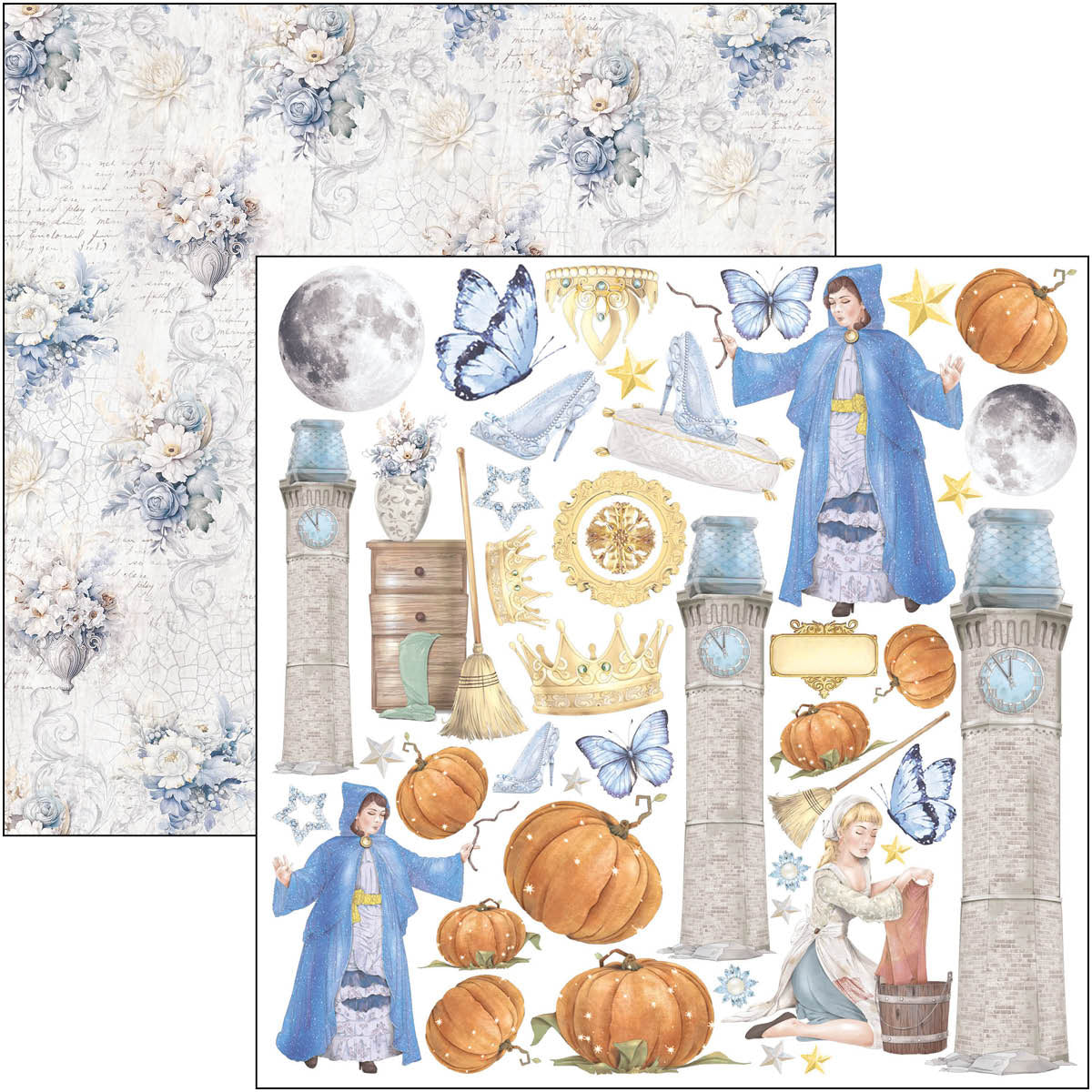 Ciao Bella - Midnight Spell - Fussy Cut Paper Pad - 6 x 6"