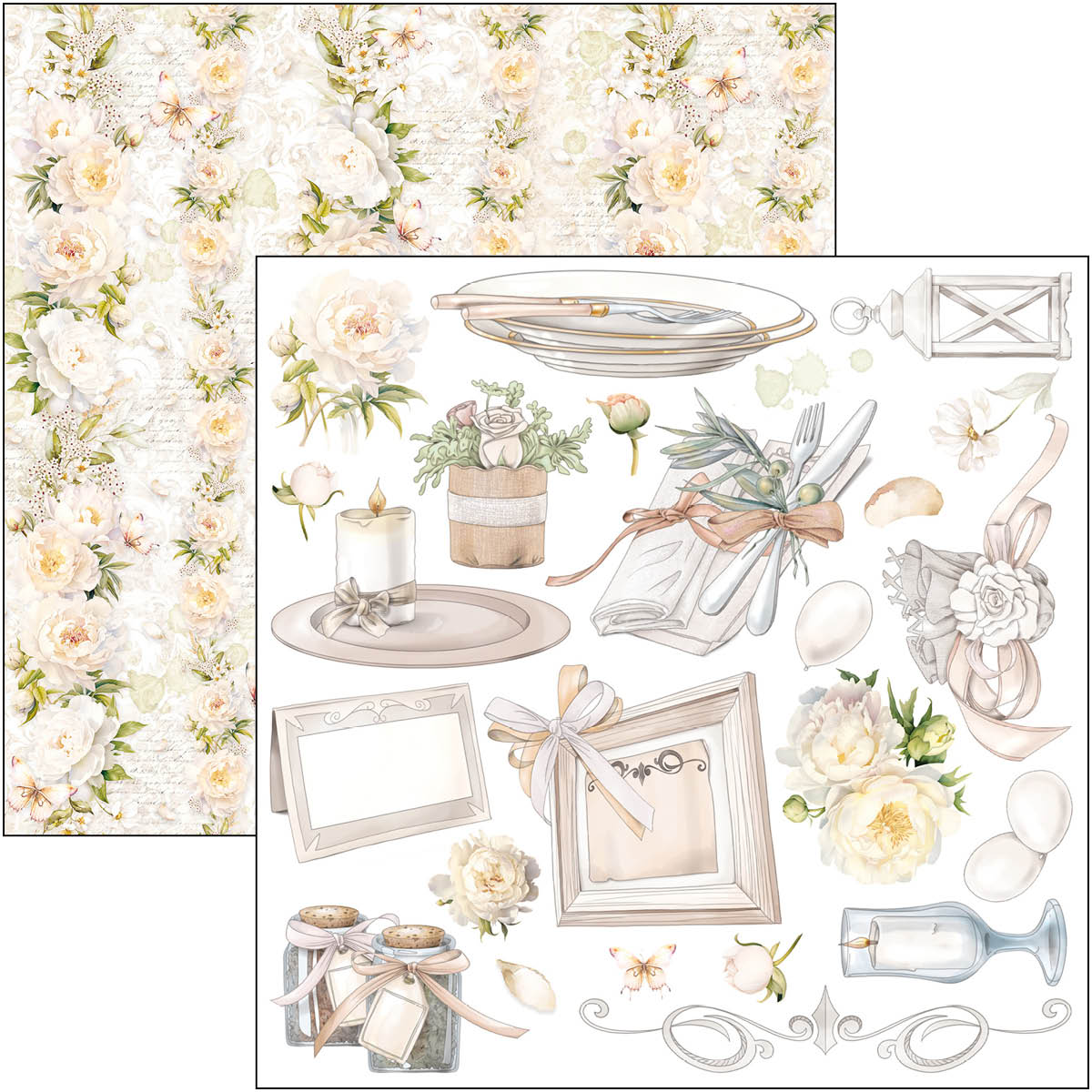 Ciao Bella - Always & Forever - Fussy Cut Paper Pad - 6 x 6"