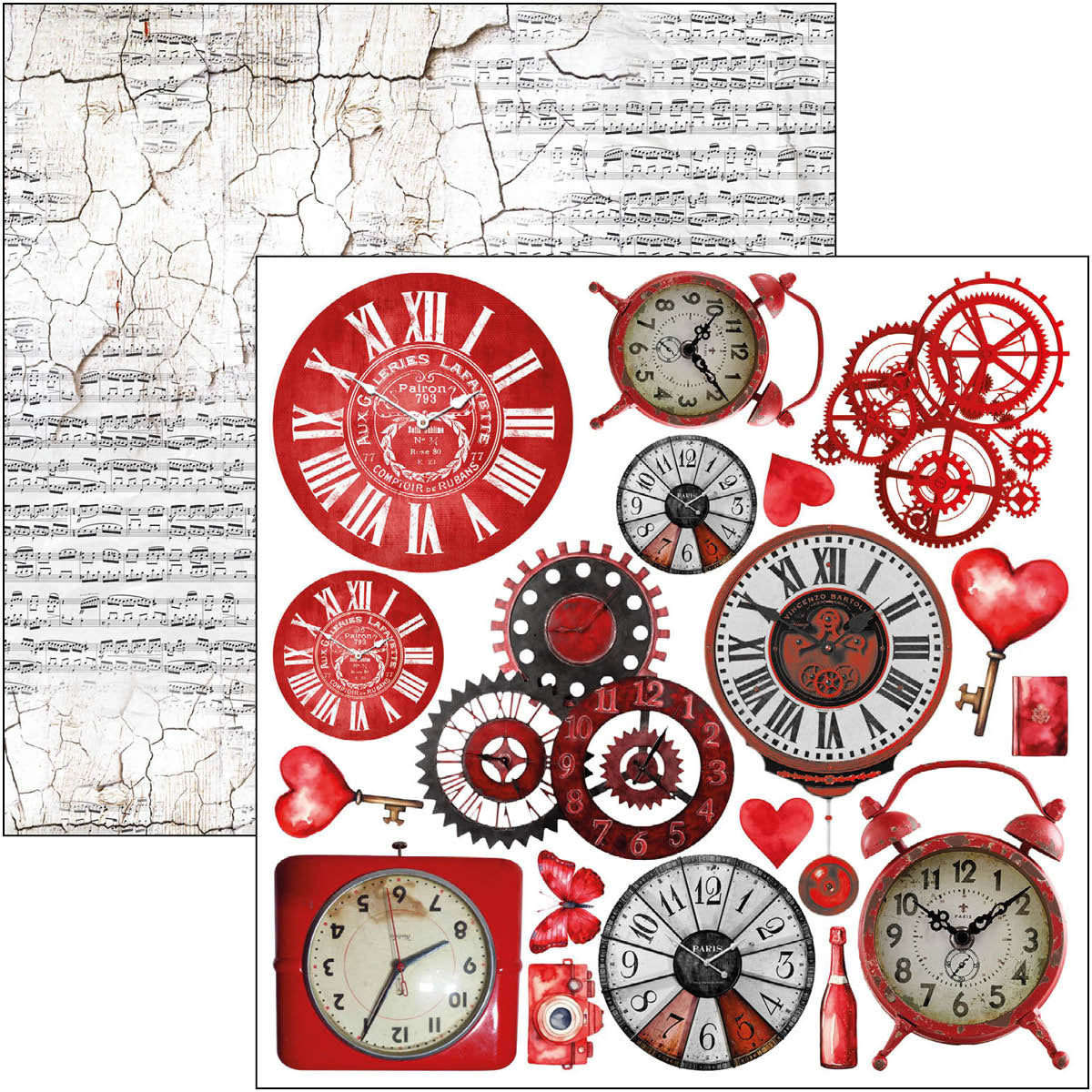 Ciao Bella - Paris Je t'aime - Fussy Cut Paper Pad - 6 x 6"