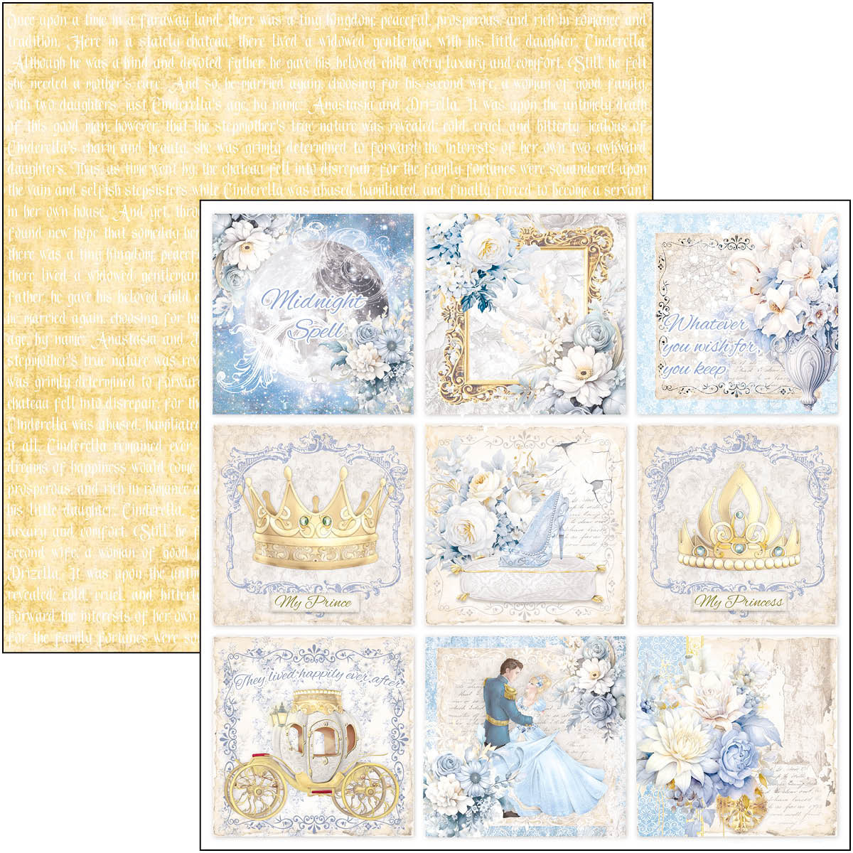 Ciao Bella - Midnight Spell - Paper Pack (8 ark) 12 x 12"