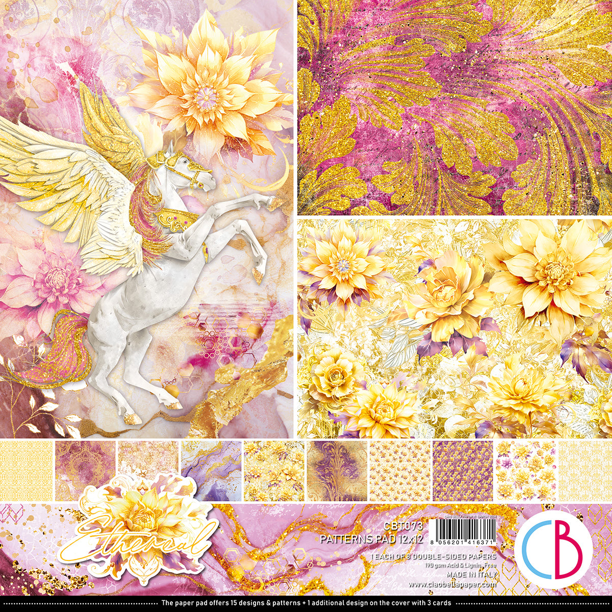Ciao Bella - Ethereal - Paper Pack  (8 ark)  12 x 12"