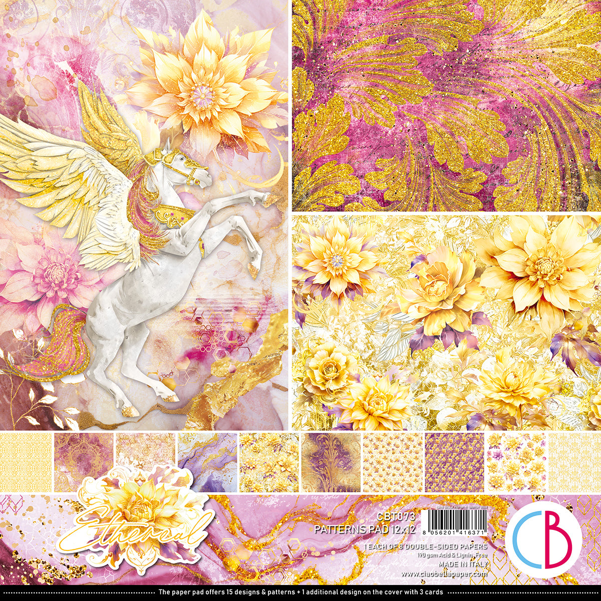 Ciao Bella - Ethereal - Paper Pack (8 ark) 12 x 12"