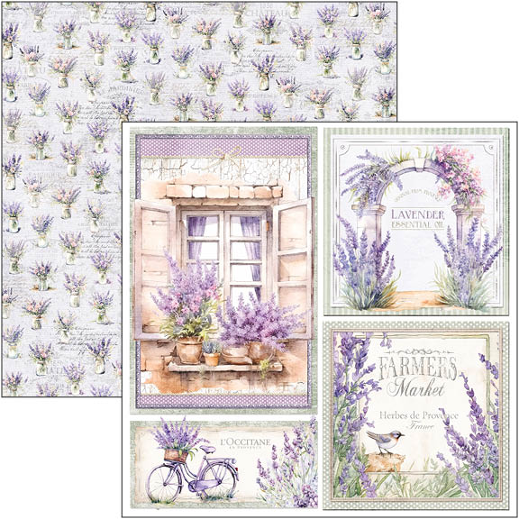 Ciao Bella - Morning in provence - Paper Pack  (8 ark)  12 x 12"