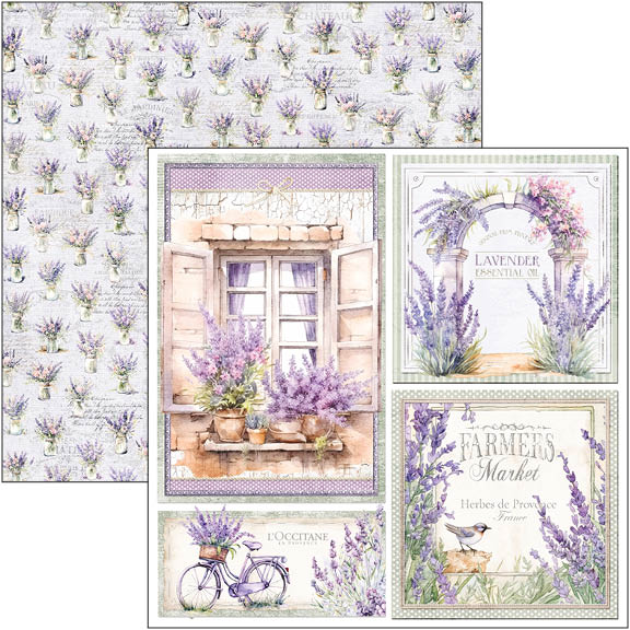 Ciao Bella - Morning in provence - Paper Pack (8 ark) 12 x 12"