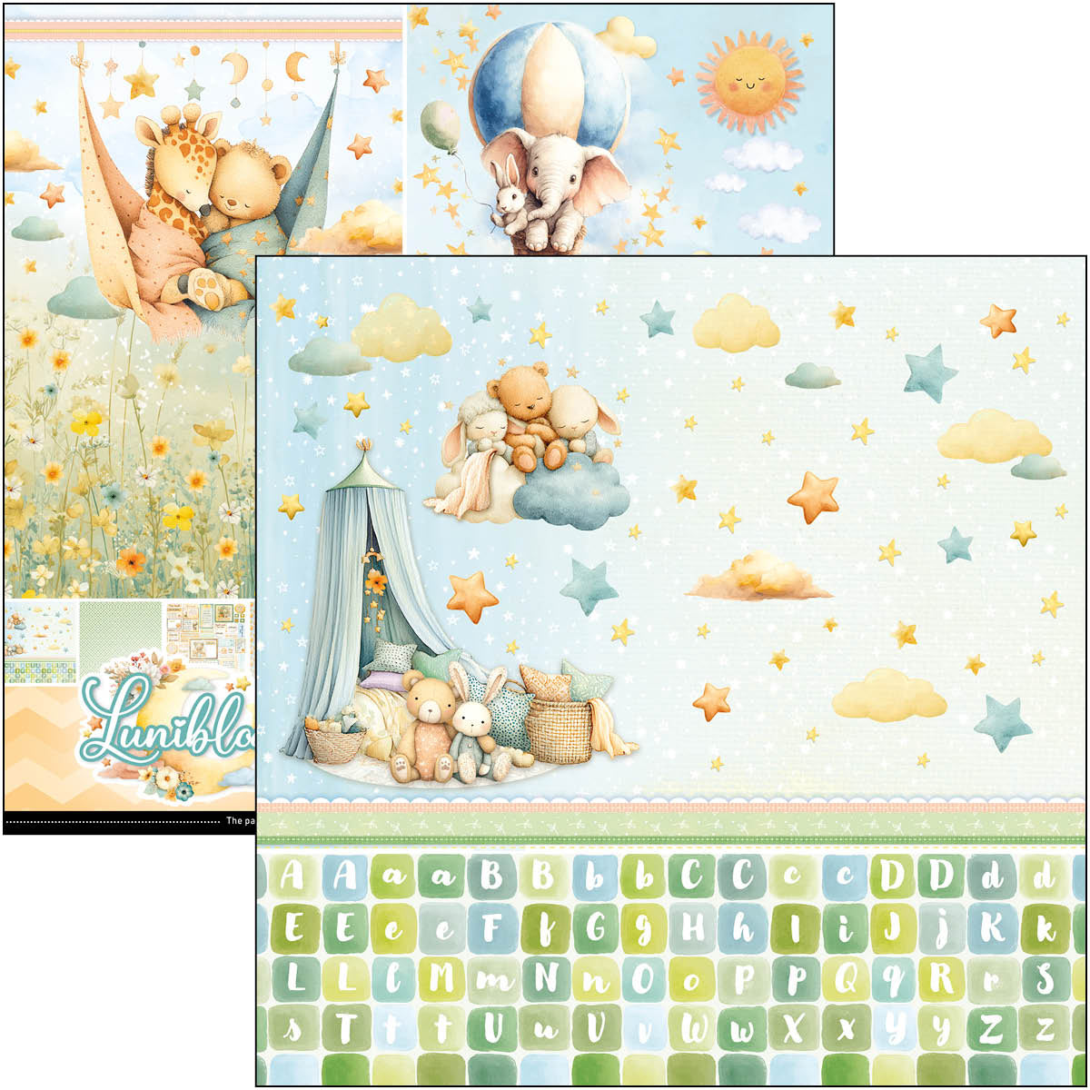 Ciao Bella - Lunibloom - Paper Pack (8 ark) 12 x 12"