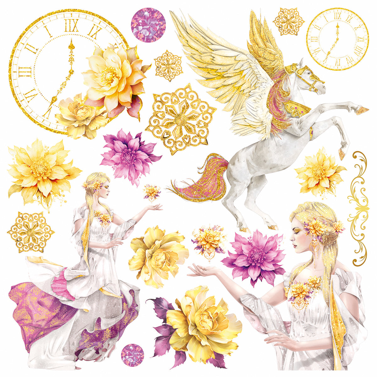 Ciao Bella - Ethereal - Fussy Cut Vellum - Paper Pad - 6 x 6"