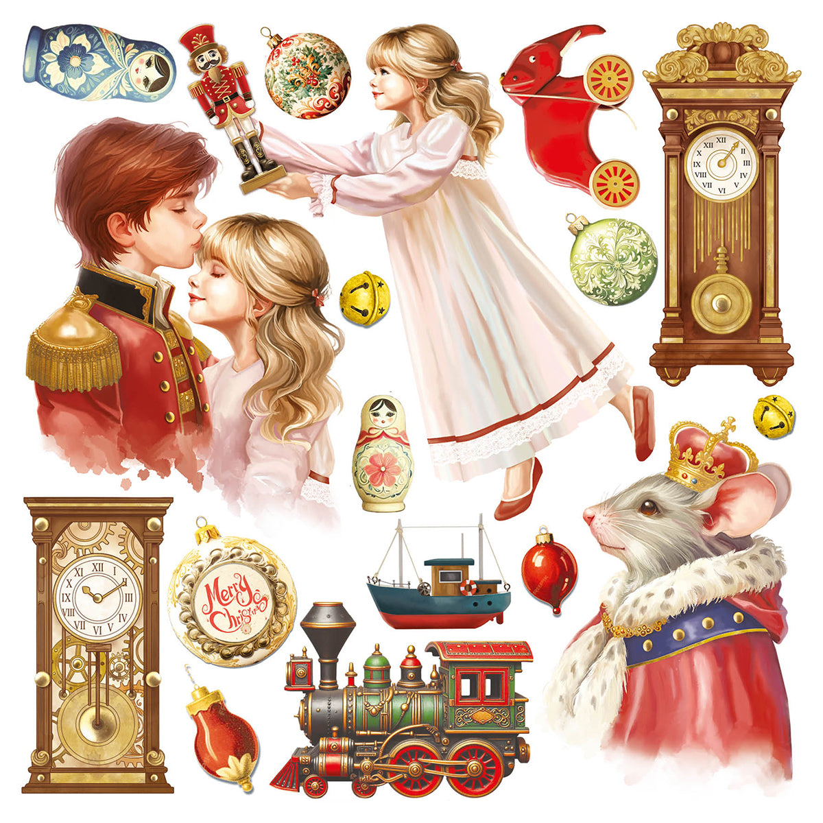 Ciao Bella - The Nutcracker - Fussy Cut Vellum - Paper Pad - 6 x 6"