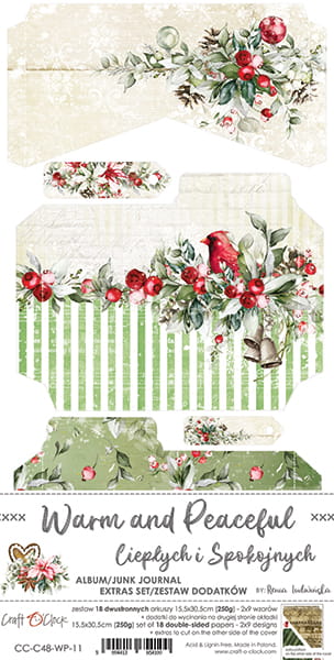 Craft O'Clock - Warm and Peaceful - Junk Journal extras set