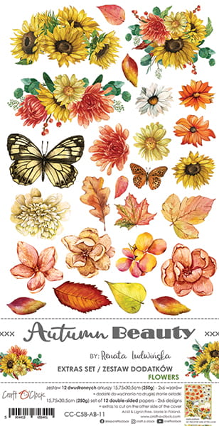 Craft O'Clock - Autumn Beauty - Extras Set - Flowers