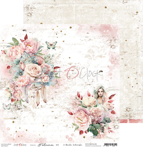 Craft O'Clock - Felicia - Paper Pad - 8x8"