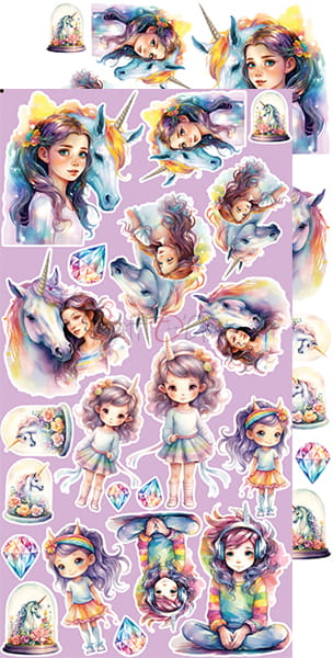 Craft O'Clock - Unicorn Sweet - Extras Set - Unicorns & Girls