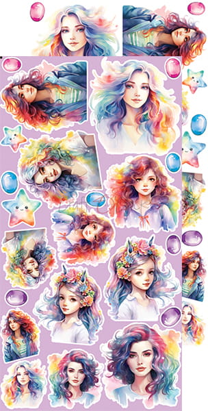 Craft O'Clock - Unicorn Sweet - Extras Set - Unicorns & Girls