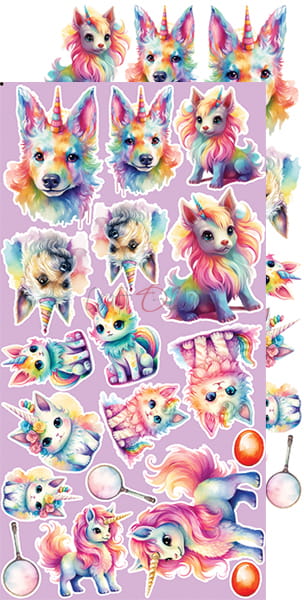 Craft O'Clock - Unicorn Sweet - Extras Set - Unicorns & Girls