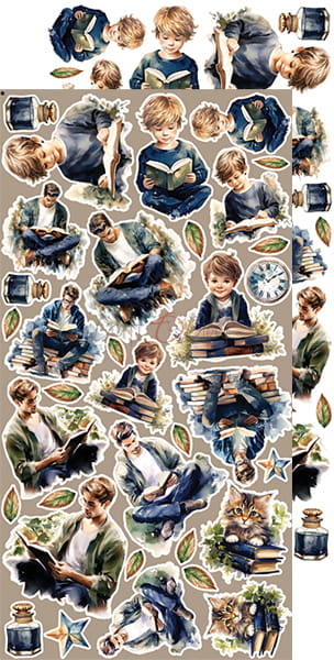 Craft O'Clock - Lovely when you read - Extras Set - Book Lovers