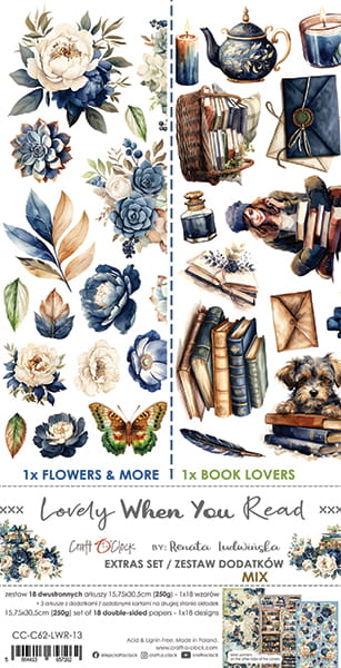 Craft O'Clock - Lovely when you read - Extras Set - MIX