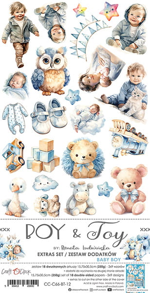 Craft O'Clock - Boy & Toy - Extras Set - Baby Boy