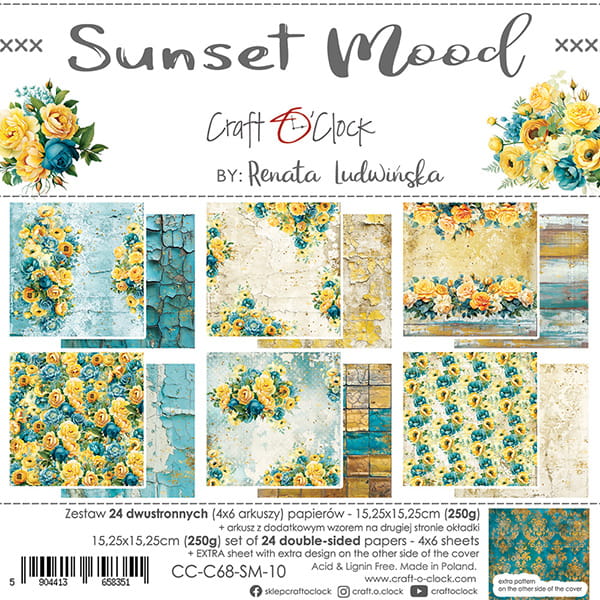 Craft O'Clock - Sunset mood - Paper Pad - 6x6"
