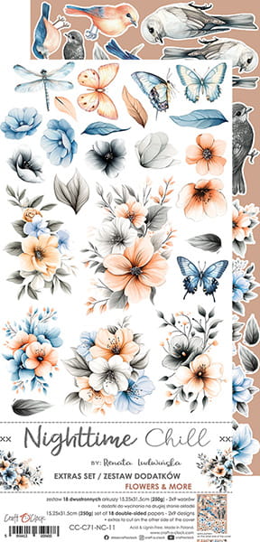 Craft O'Clock - Nighttime chill - Extras Set - Flowers