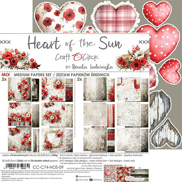 Craft O'Clock - Heart of the sun - Extras Set - MIX - 8x8"