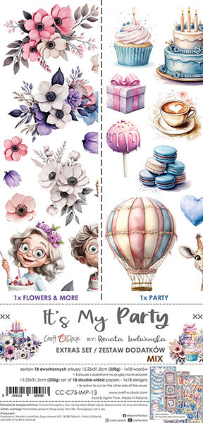 Craft O'Clock - It's my party - Extras Set - Mix